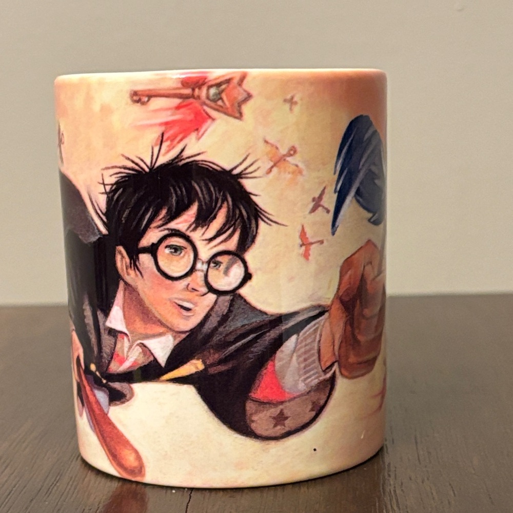 VINTAGE 2000 HARRY POTTER MUG CUP 1Ooz SORCERER'S STONE WIZARD WARNER BROS